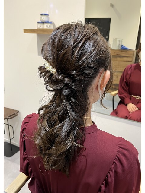 上品ローポニー◎ヘアセット