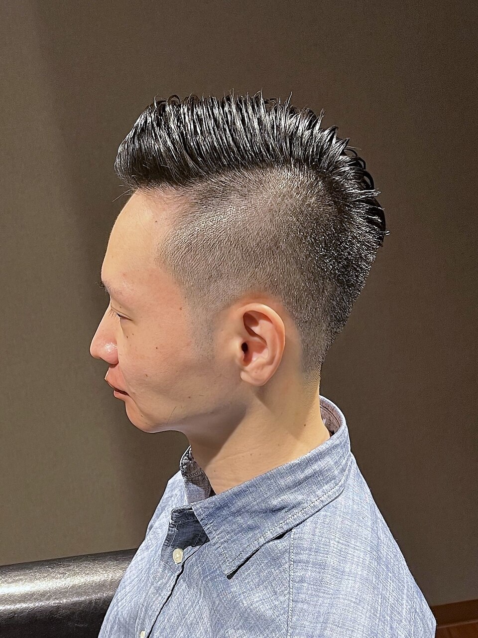 ビジネスフォーマル ハイフェードツーブロック 七三オールバック