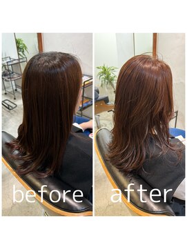 スピカ(SPICA) 【ケアカラーコース】お客様施術事例
