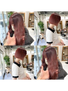 アドア 横浜(ADORE) ブリーチなしピンクブラウン