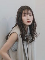 ビューティービースト 佐賀店(beauty:beast)&nbsp;暗めカラーグレージュくすみブルーニュアンスカール薄めバンク