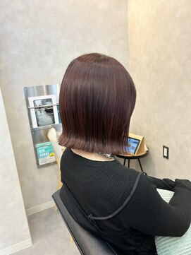 マイルームギンザ 銀座店(my room GINZA) 外はねボブ/ピンクレッド/切りっぱなしボブ/銀座/東銀座