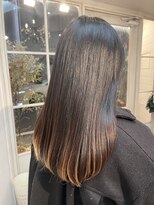 アミュレ(Amule)&nbsp;エンドカラーと根本から中間まで髪質改善ストレート梅ヶ丘美容室