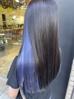 キサイ バズ(kisai BUZZ)&nbsp;kisai BUZZ＊ 西川史浩インナーカラー/黒髪×バイオレットブルー