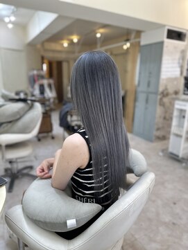 クラナ(clana) プルエクステ グレーカラー