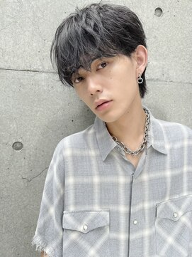 オグジュアリー 表参道(aux.) ツイストスパイラルパーマツーブロックマッシュメンズマッシュ