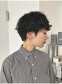 ベリーショート　マニッシュショート　ニュアンスパーマ