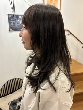 アライフ カーキブラウンレイヤーカット