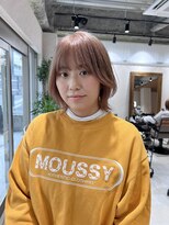 クム 横浜(qumu)&nbsp;【qumu横浜】ピンクベージュ×ブリーチダブルカラー