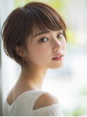 くびれヘア ハイライトカラー アプリコットオレンジ 夏