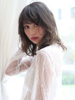 マイラ 銀座(myla) ミニウルフホワイトグレージュデジタルパーマチェリーブラウン