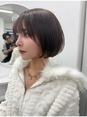 メルティーカラー似合わせカットウェーブミディアムショートヘア