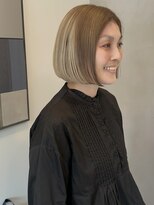 アンフェインド02(UNFEIGNED 02)&nbsp;ブリーチ/デザインカラー／ボブ/小顔に見せるヘア/伏見/栄／名駅