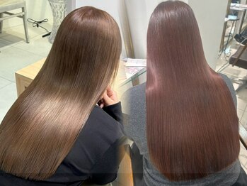 ネクストハラジュク(NEXT HARAJUKU)の写真/ダメージ髪も諦めない!髪質改善でツヤとまとまりを[ブリーチなしダブルカラー/ブリーチ/髪質改善/縮毛矯正]