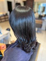 ヘアリゾート粋 ティガ 池袋店(tiga)&nbsp;透明感ダークグレージュ/レイヤーカット/艶髪/ミディアム