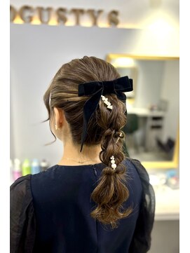 ヘアアレンジメント ボガスティーズ 川崎店(Hair arrangement Vogusty's) 編みおろしヘア