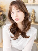 カバーヘア ブリス 志木南口駅前店(COVER HAIR bliss)&nbsp;ココアブラウン波巻きカールグラマラスロングh4志木20代30代40代