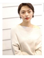 ニューライン 豪徳寺 山下(New-Line)&nbsp;モテ髪カタログショート透明感ベージュ　ニュアンスカラー