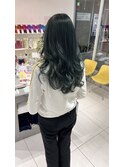 ロングローレイヤー　ディープブルーグリーン　【杉若】