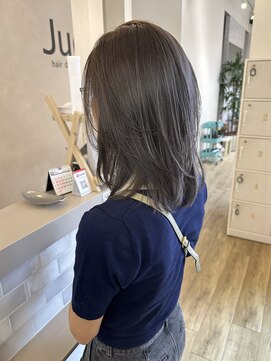 ジュエ ヘアー デザイン(Jue hair design) 夏映え軽やかレイヤー/透明感抜群グレージュ/夏カラー/知立