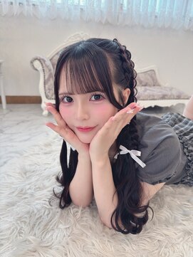 リルミー ミュエナ 大須 矢場町(Lilme myuena) ダークパープル/ナチュラルショート/夏のヘアアレンジ/名古屋