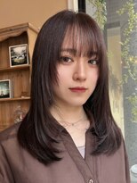 フェイバー 赤坂店(FAVOR)&nbsp;顔まわりレイヤー×お肌馴染み艶カラー