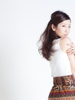 ルーミールーム(RoomieRoom)&nbsp;大人可愛いまとめ髪/似合わせカット/夏ヘアー/ダークグレージュ