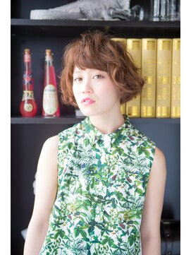 ヘアーズ ロッソ テラス(hair's ROSSO TERRACE) 【鶴見】マッシュ無造作 カールナチュラルボブ☆[30代40代50代]