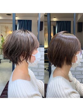 アヴァロン(AVALON) 【mag ginza】絶壁解消!!横顔美人なオトナのパーマショート