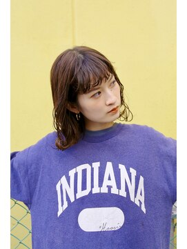 スリーアン(THREE ann.) ナチュラルボブ×大人ショートボブ×ウェーブ 20代30代40代