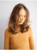レイヤー×ワンカールのロングスタイル