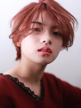 リッシュ(Hair&Eyelash Riche) ハイトーン×ピンク/ベリー系カラー/ひし形シルエット/小顔効果