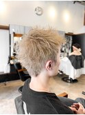 【IRIE HAIR赤坂】ハイトーン×スパイキーショート×ブリーチ