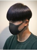 韓流マッシュ　ナチュラルストレート　曲がる縮毛矯正