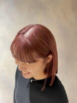 フェイス 石川町 (FACE)&nbsp;ボルドーカラー/切りっぱなしボブ/外ハネボブ/暖色カラー