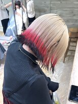 ヲタク(wotaku.)&nbsp;裾カラーデザインカラーダブルカラーハイトーンケアブリーチ前髪