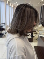 アース コアフュールボーテ 新潟青山店(EARTH coiffure beaute) バレイヤージュ_ウルフレイヤー_ベージュ