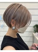 『noah ecle西岡』ミルクティーブラウン◎髪質改善さらさらボブ