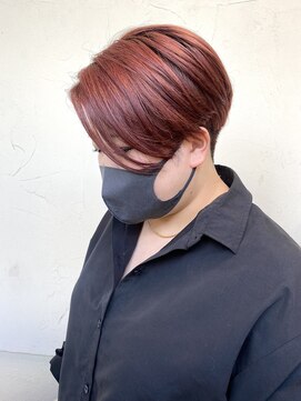 モリオ フロム ロンドン 成増店 【morio成増/一戸】刈り上げ女子ブリーチあり チェリーレッド