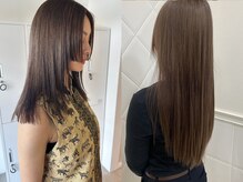 癖が強い顔周りの髪の毛もしっかり伸ばし、ナチュラルで扱いすい前髪に♪毎日が楽になる前髪矯正は大人気！