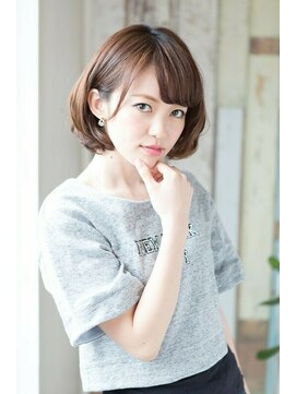 ニコ(NiCO) 【NiCO 八戸】大人可愛い 耳かけ 丸みショート ナチュラルボブ♪