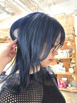 リジェール 鶴舞店&nbsp;ロング×ネイビーブルー