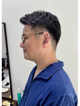 ヘアーサロン ヨリオカ ビジネスアップバンク刈り上げ爽やかショート/30代40代