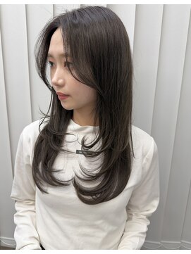 リノショアーズ 元町店(RINOSHORES) グレーベージュカラーダークアッシュベージュくすみカラー