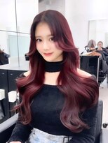 エル バイ アンキシム(elu by AHNKISM)&nbsp;韓国風レイヤーカット顔まわりくびれオルチャン 心斎橋