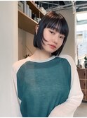 ボブ×フェイスレイヤー/髪質改善/縮毛矯正/酸性ストレート/韓国