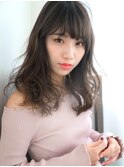 黒髪バレイヤージュ×デジタルパーマ☆愛されセミデイ