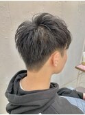 メンズカット刈り上げツーブロック韓国マッシュビジネスマン黒髪