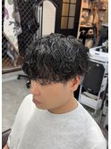 波巻きパーマ