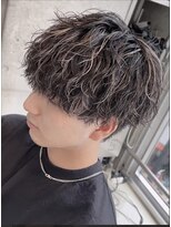 フィフス トウキョウ (fifth TOKYO) 渋谷波巻きスパイラルパーマメンズハイライトパーママッシュヘア